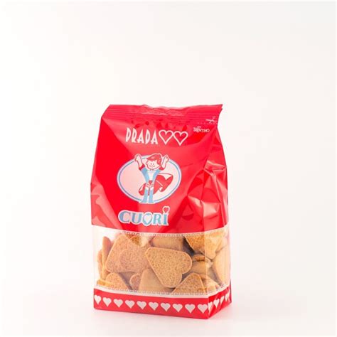 Biscotti cuori Prada del Trentino 400g .